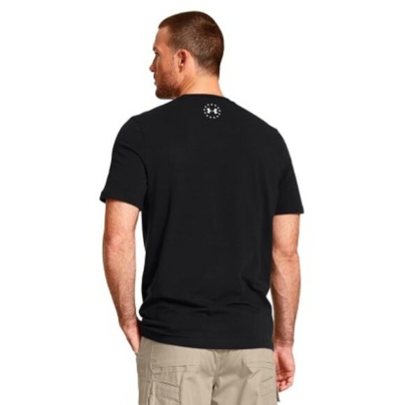 Under Armour UA "Support The Troops - I Will" Black Tee Shirt T-Shirt Sz XL EUC - Picture 7 of 7